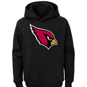 NFL Kids Youth L 14/16 Pullover Sweatshirt Hoodie Arizona Cardinals Black